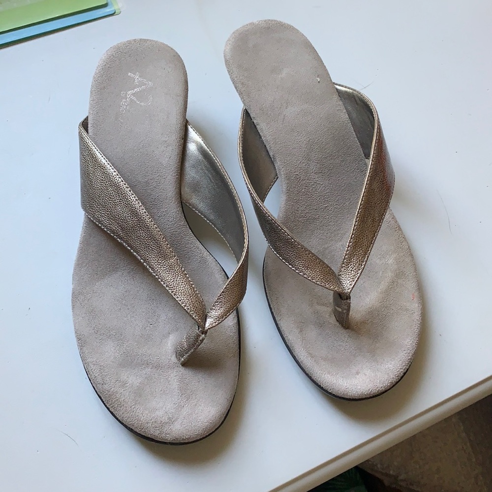 Silver sandals